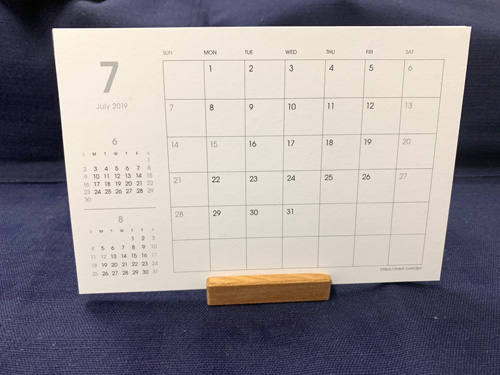 TOLOT 卓上カレンダー
